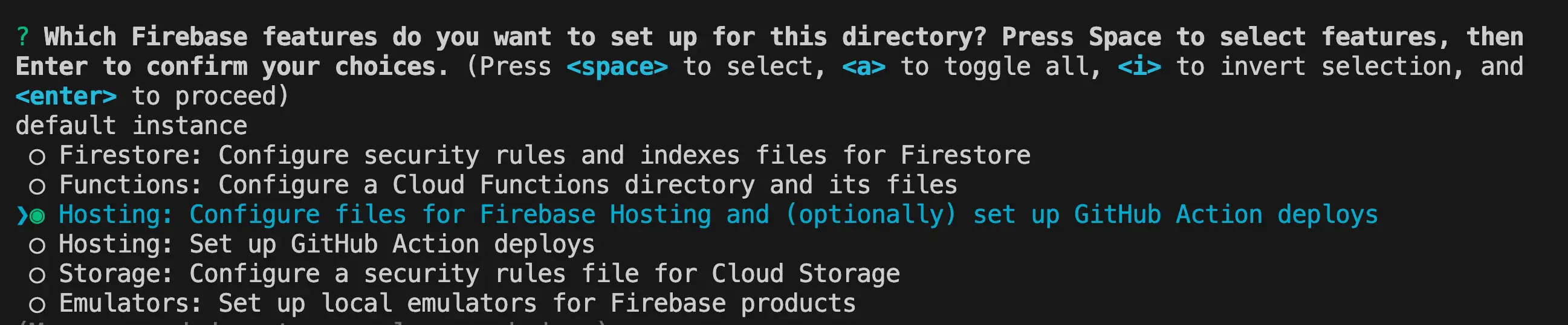 Firebase Hosting Option